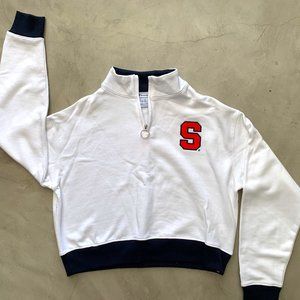 NWOT - Champion SYRACUSE Cropped half zip